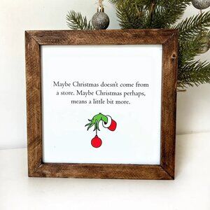 ($30) Grinch Quote Holiday Sign